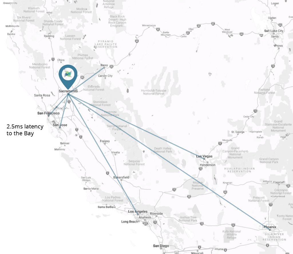 data latency times from sacramento