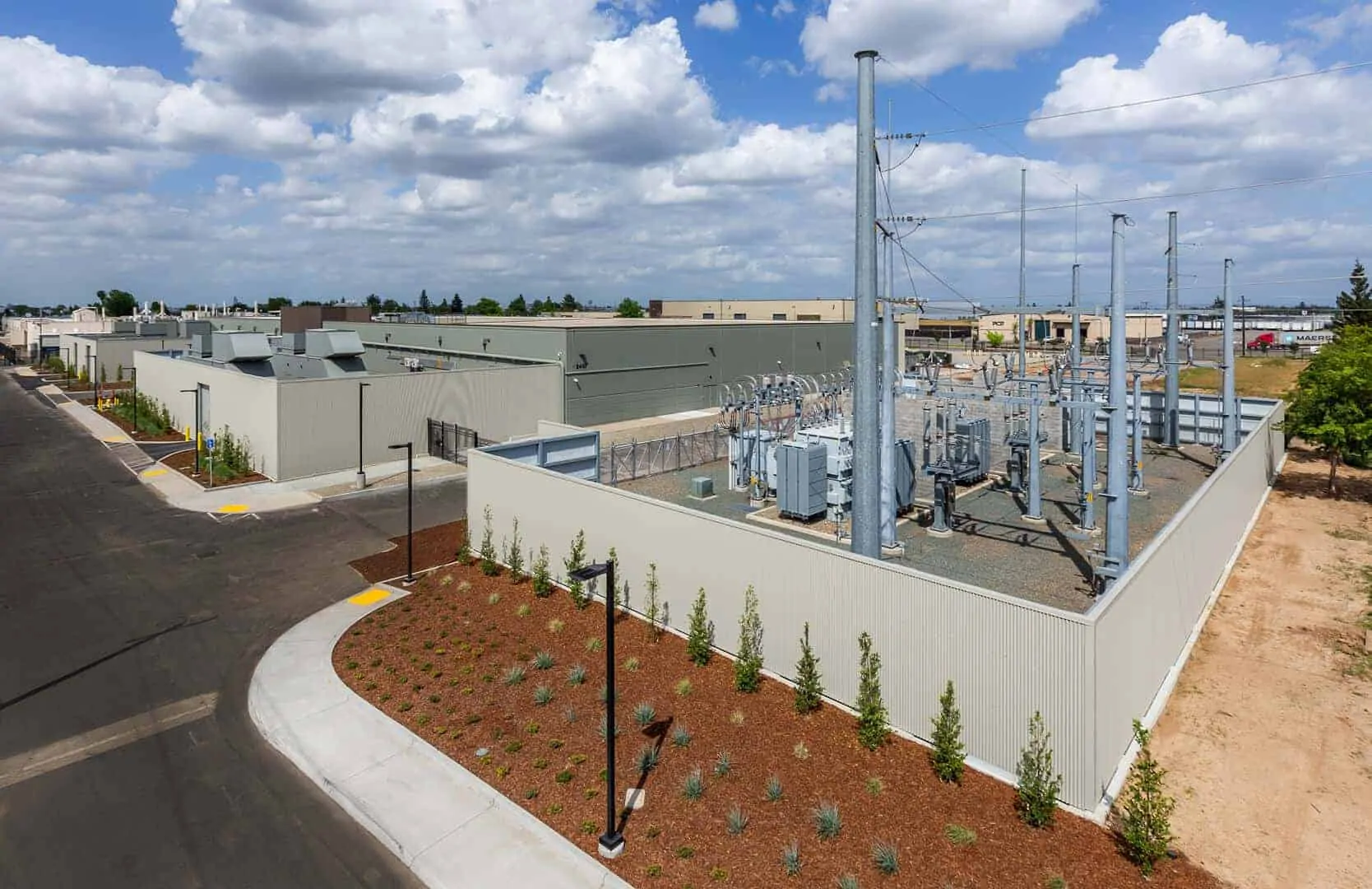 Prime Data Centers Sacramento privately-owned 50 MVA sub-station, expandable to 150 MVA