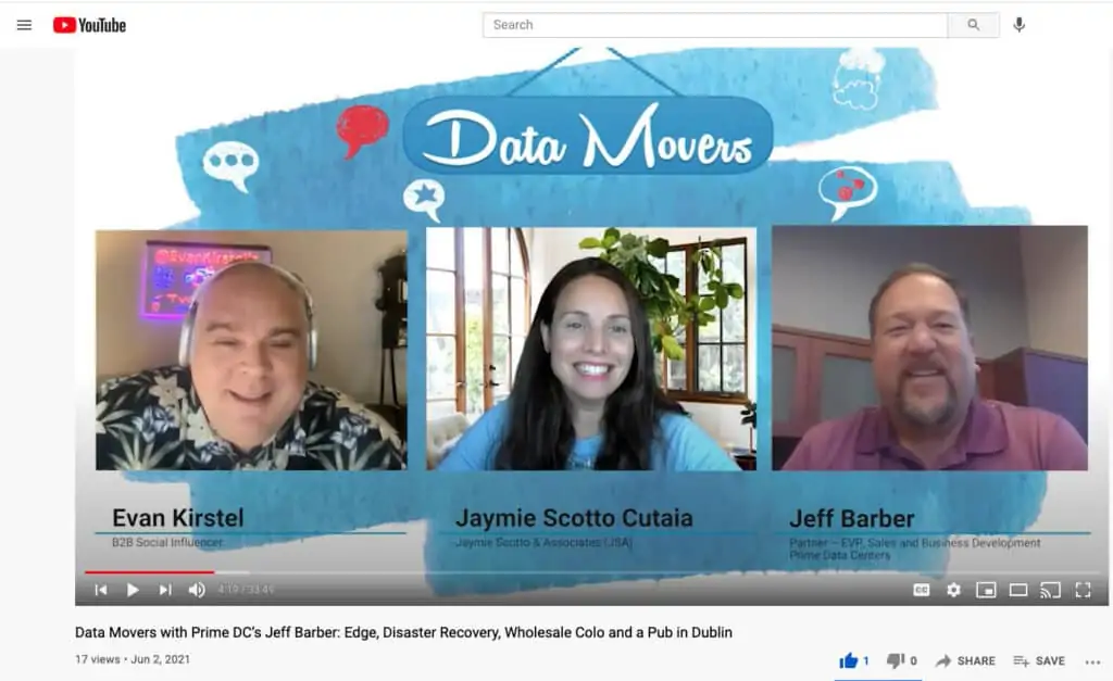 Jeff Barber joins Jaymie Scotto Cutaia and Evan Kirstel on Data Center Movers podcast